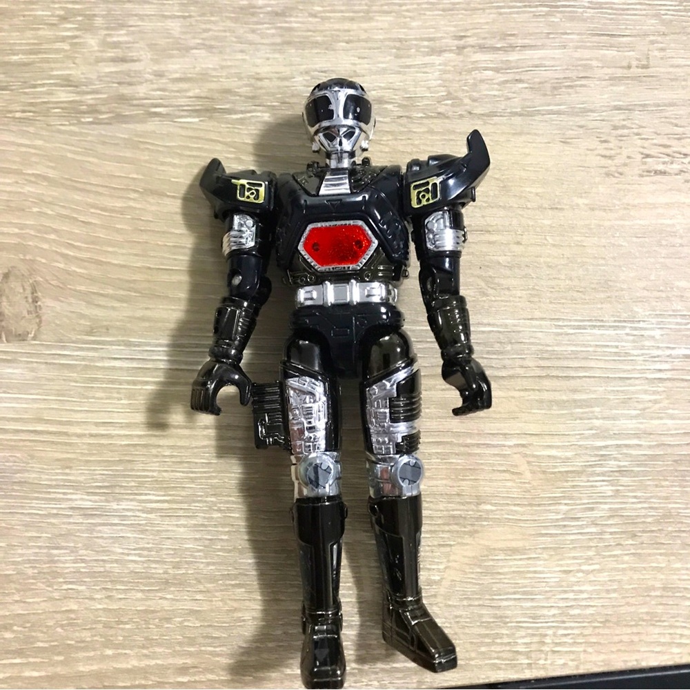 Beetleborgs Shadow Borg Black Silver Action Figure 1996 Bandai